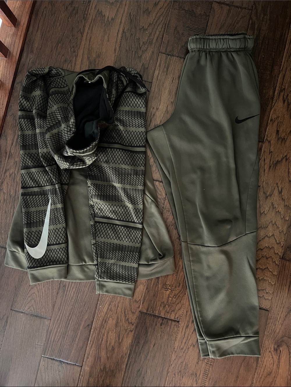 Olive Green Hoodie and Joggers Set